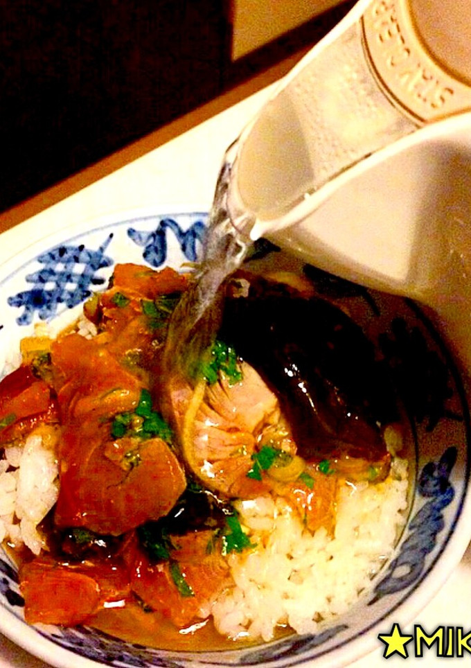 漁師風ワイルドな刺身の漬け 茶漬け 琉球-レシピのメイン写真