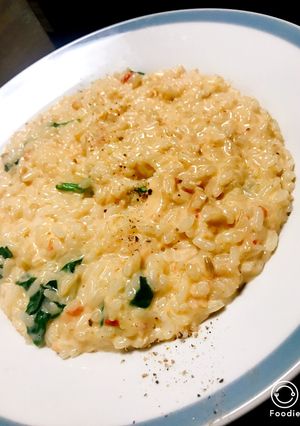 余ったご飯で鮭とほうれん草の卵リゾット-レシピのメイン写真