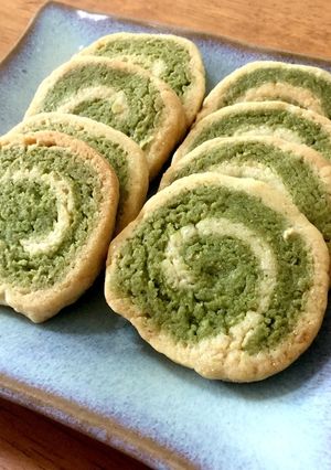 抹茶のぐるぐるクッキー-レシピのメイン写真