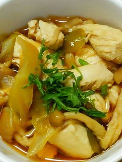 ヘルシー✾鶏ささみと長ネギ しめじの煮物-レシピのメイン写真