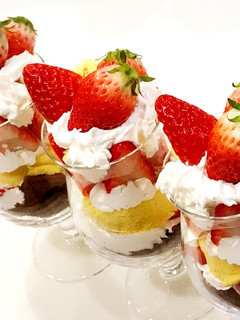 いちごのグラスショートケーキ♡♡幸せ〜♡-レシピのメイン写真
