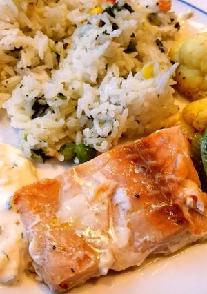 サーモンとカリフラワーのオーブン焼き-レシピのメイン写真