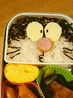 超簡単キャラ弁!ふりかけでドラえもん弁当-レシピのメイン写真