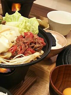 時短簡単♪牛すきやきひとり鍋(牛すき煮)-レシピのメイン写真