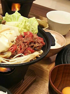 時短簡単♪牛すきやきひとり鍋(牛すき煮)-レシピのメイン写真
