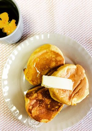 卵と小麦粉と砂糖だけ！お手軽パンケーキ-レシピのメイン写真