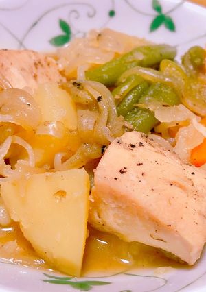 炊飯器で簡単ヘルシー☆味染み鶏じゃが♡-レシピのメイン写真