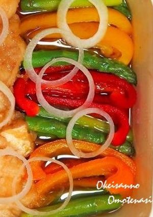鱈とカラフルパプリカの南蛮漬け-レシピのメイン写真