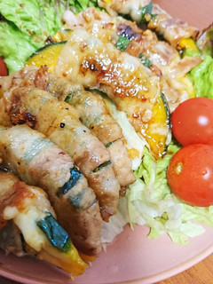 白米泥棒!!簡単カボチャの豚バラ大葉巻き-レシピのメイン写真