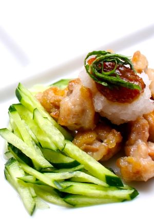 簡単！サッパリ梅ダレと大根おろしの鶏肉焼-レシピのメイン写真