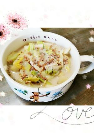 マクロビ☆重ね煮の豆乳味噌スープ-レシピのメイン写真