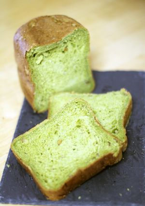抹茶くるみ食パン（HBにおまかせ）-レシピのメイン写真