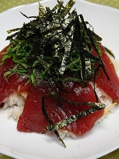 簡単!鰹の漬け丼-レシピのメイン写真
