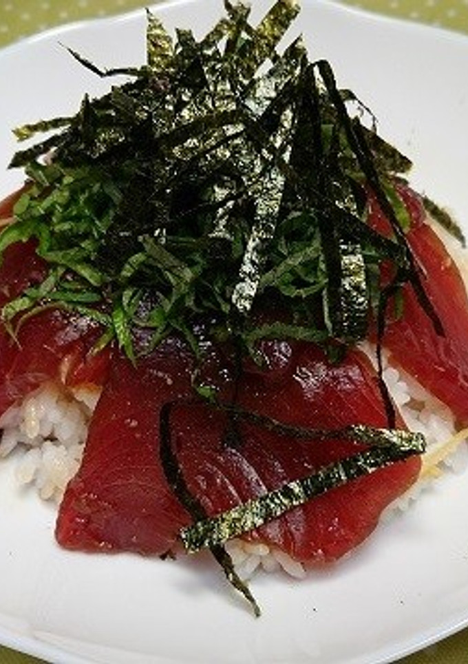 簡単！鰹の漬け丼-レシピのメイン写真