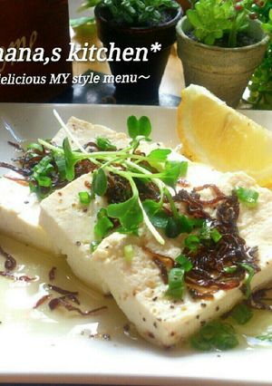 簡単モテつま＊お豆腐の和風カルパッチョ＊-レシピのメイン写真