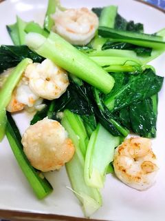 小松菜とえびの中華炒め☆-レシピのメイン写真