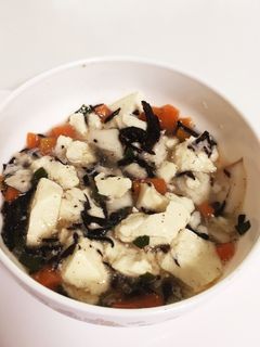 離乳食後期*鯛と豆腐のひじきあんかけ*-レシピのメイン写真