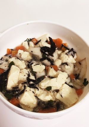 離乳食後期＊鯛と豆腐のひじきあんかけ＊-レシピのメイン写真