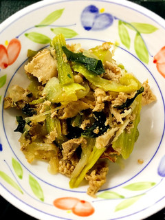 減塩 豚肉と青梗菜の炒め物-レシピのメイン写真