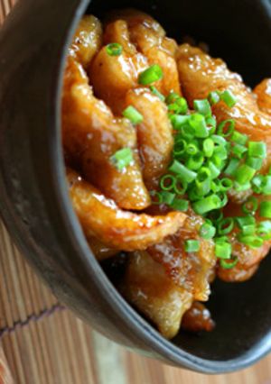 鶏皮おつまみ♡さっぱり甘酢焼き-レシピのメイン写真