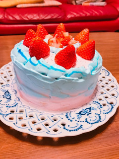 カラフルなケーキ-レシピのメイン写真