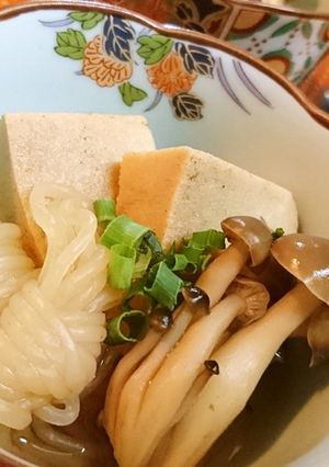 ほっこり♪【高野豆腐と結び白滝の煮物】-レシピのメイン写真