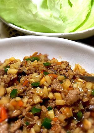 挽き肉のレタス包み-レシピのメイン写真