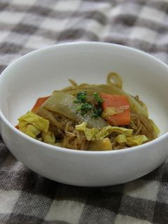 糸コンと野菜のカレー炒め-レシピのメイン写真