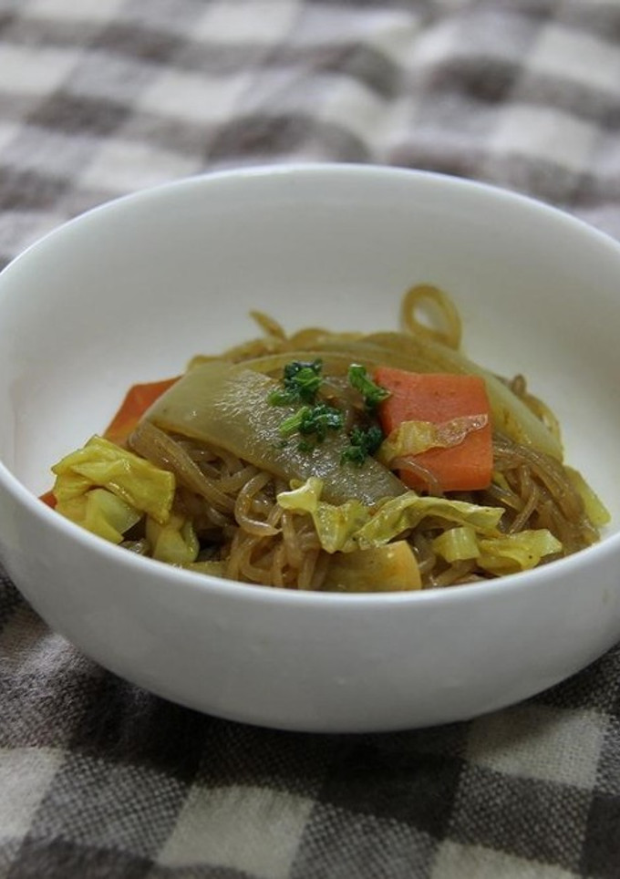 糸コンと野菜のカレー炒め-レシピのメイン写真