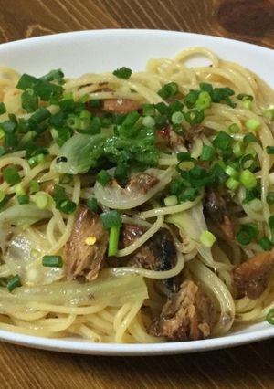 雑な男料理：鯖缶パスタ！！-レシピのメイン写真