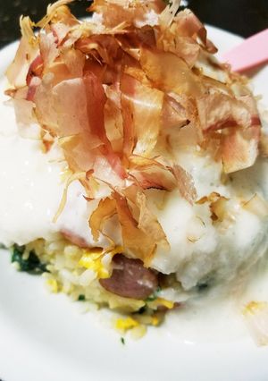 とろろぶっかけチャーハン-レシピのメイン写真