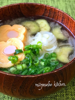 じゃが芋と茄子のお味噌汁-レシピのメイン写真