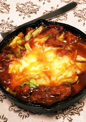 焼き鳥缶詰で作る〜超簡単チーズタッカルビ-レシピのメイン写真