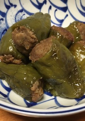 まるごとピーマンのくたくた煮-レシピのメイン写真