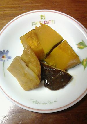 かぼちゃの煮物 さつま揚げと椎茸も-レシピのメイン写真