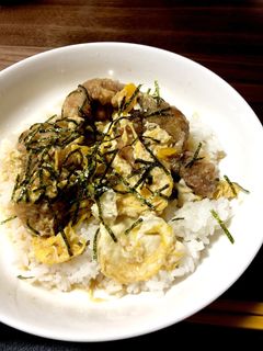 ビールの後に…竜田揚げ丼!-レシピのメイン写真