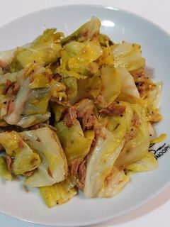 キャベツとツナのガーリック風味炒め-レシピのメイン写真