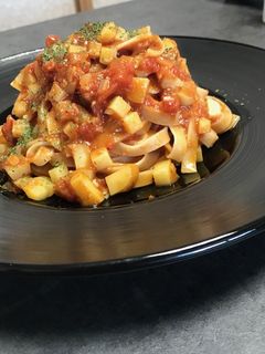 じゃがいものトマトソースパスタ-レシピのメイン写真