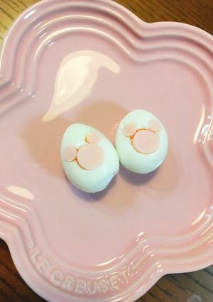 ☆ミッキー柄ゆで卵☆-レシピのメイン写真