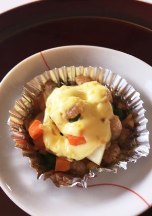 お弁当にシーフードミックスマヨネーズ焼き-レシピのメイン写真