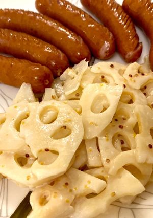 蓮根の和え物 ソーセージの付け合わせに!-レシピのメイン写真