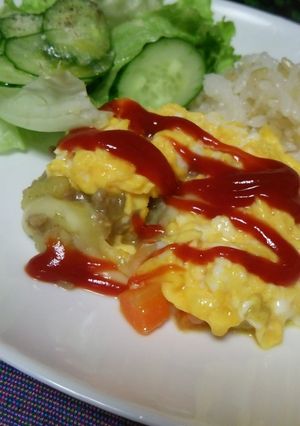 満腹♬田舎風オムレツ-レシピのメイン写真