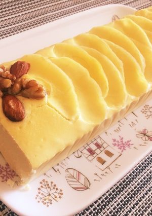 煮りんごのチーズケーキ-レシピのメイン写真