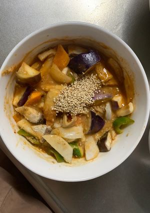 肉無チクワ簡単洋風キムチ牛丼味野菜炒め-レシピのメイン写真