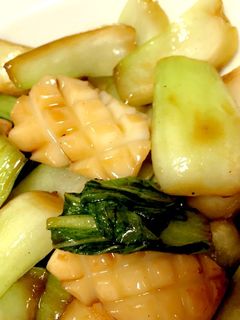 イカとチンゲン菜のオイスター炒め-レシピのメイン写真
