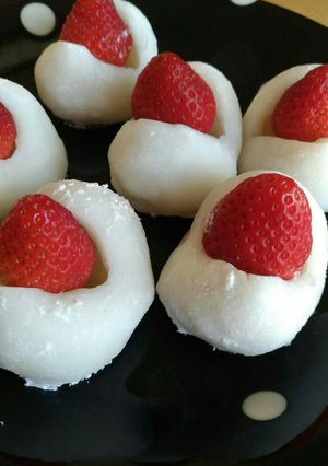 レンジでカンタン!イチゴ大福-レシピのメイン写真
