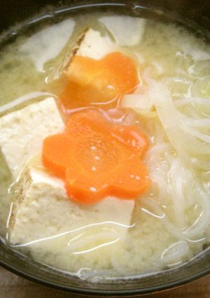 ■焼き豆腐としらたきのお味噌汁■-レシピのメイン写真