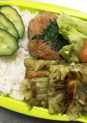 旦那弁当62♥胡麻味噌つくね弁当！-レシピのメイン写真