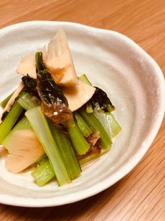 小松菜と筍の炒め煮-レシピのメイン写真