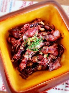 ホタルイカのガーリックバター炒め-レシピのメイン写真